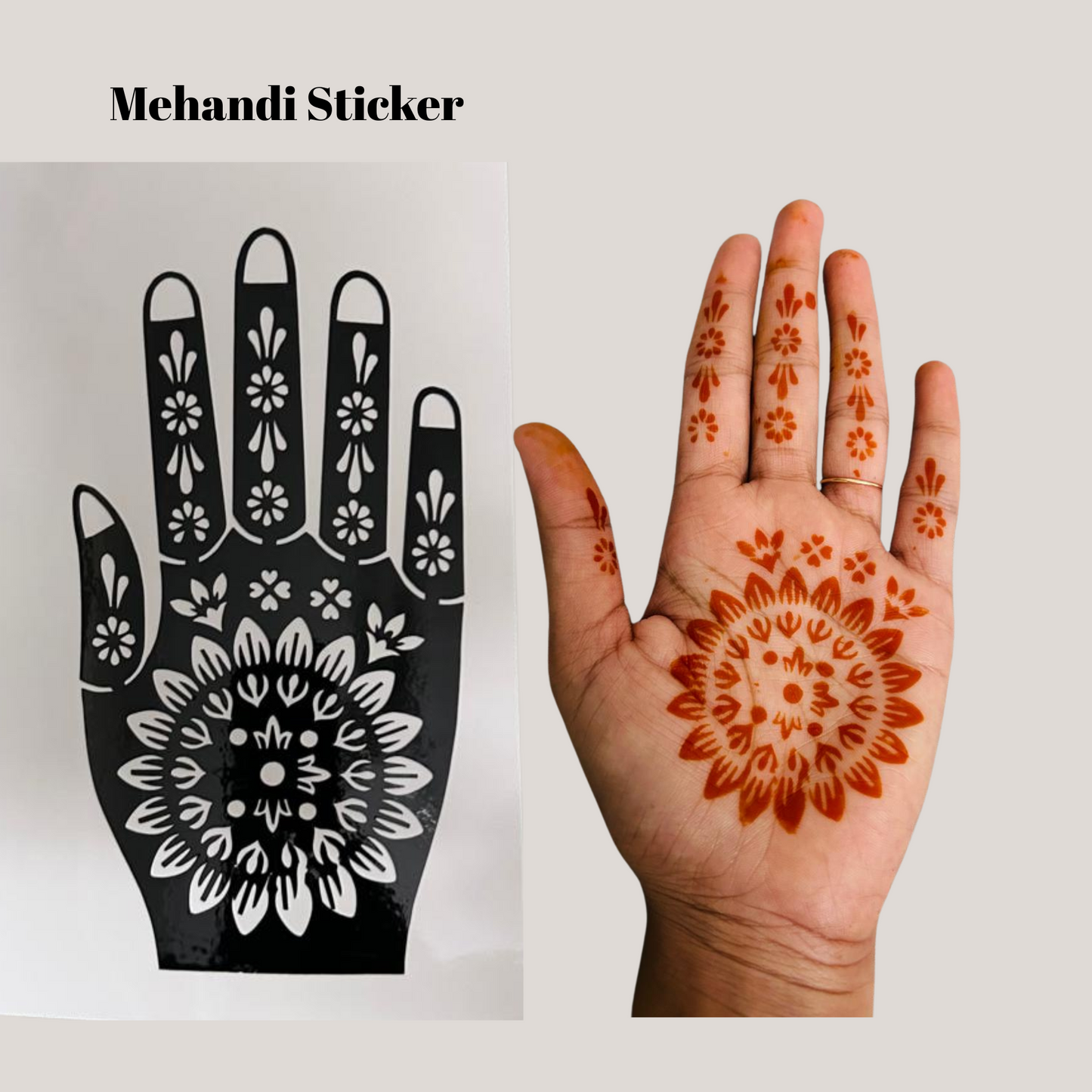 Mehandi Art Sticker Minimum Quantity 2 FLIPZONS