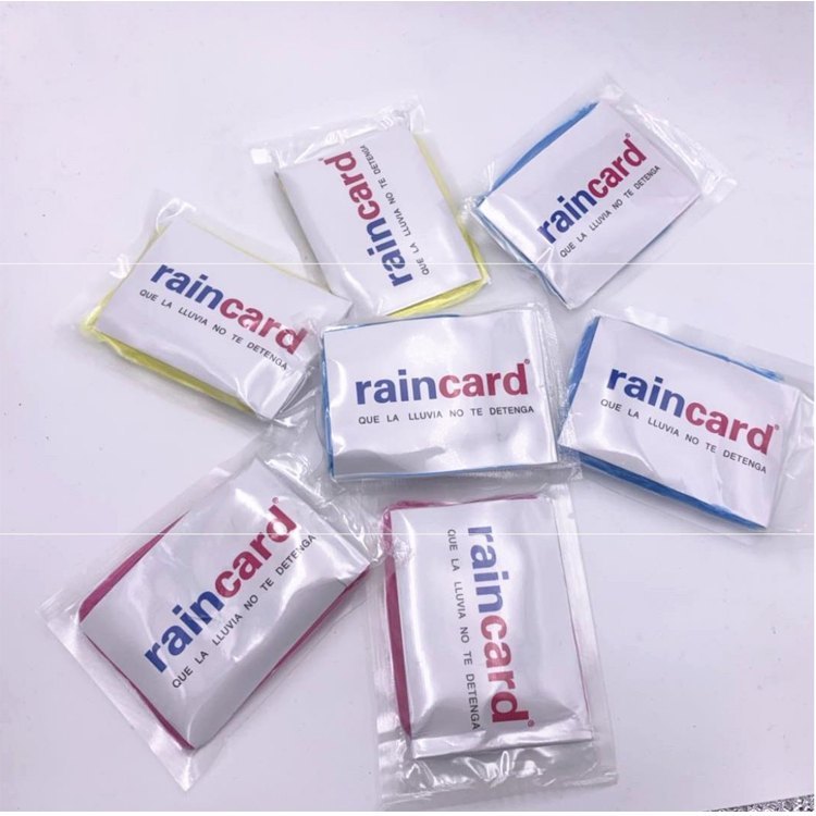 Disposable Rain Card | Smallest Pocket Size Waterproof Emergency Raincoat | Lightweight Pocket Rainwear for Men, Women, Travel, Biking, Hiking & Outdoor
